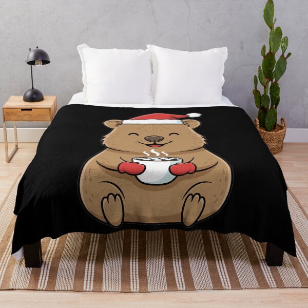 Item preview, Cute Christmas Quokka with Hot Cocoa designed and sold by k3rstman1.