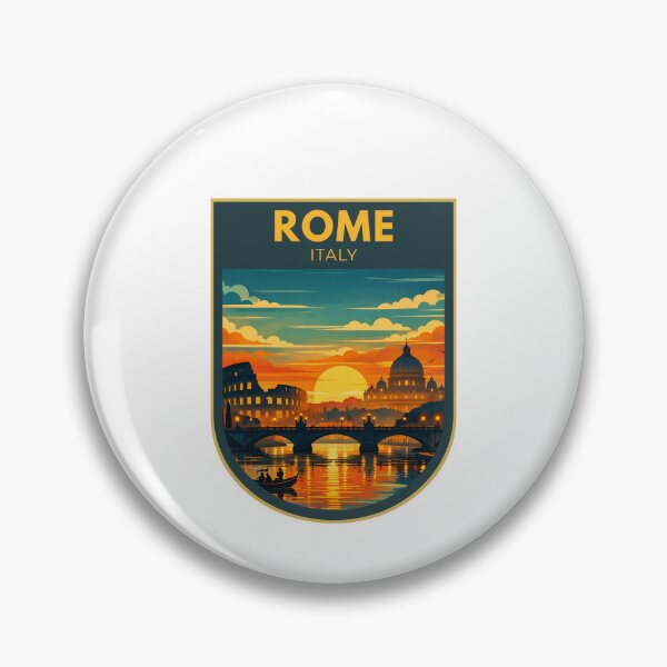 Item preview, Rome Italy Vintage Travel Art designed and sold by MyTutina.