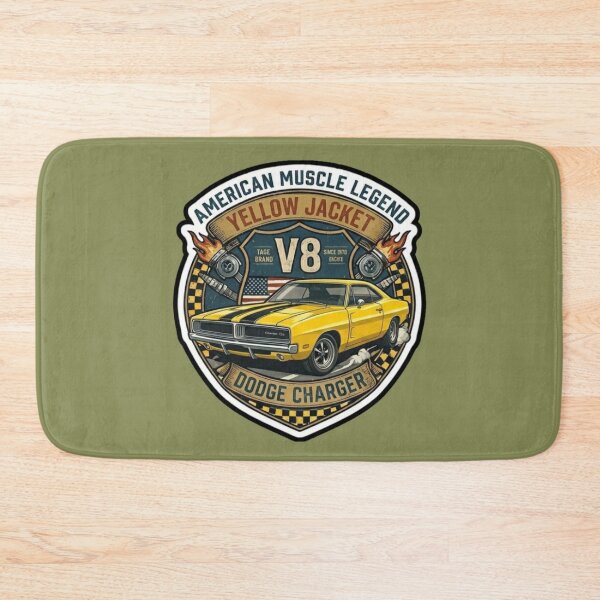 Item preview, Classic Muscle Car Yellow Jacket Legend Sticker designed and sold by K-Vibe Design Studio.