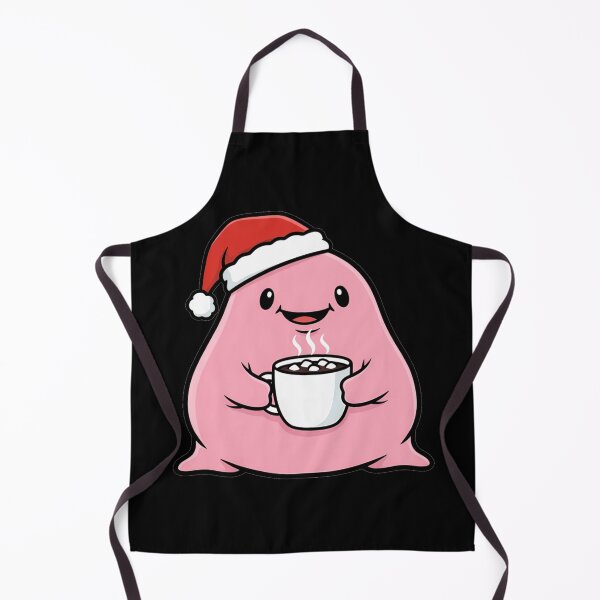 Item preview, Cute Pink Christmas Blob With Hot Chocolate designed and sold by k3rstman1.