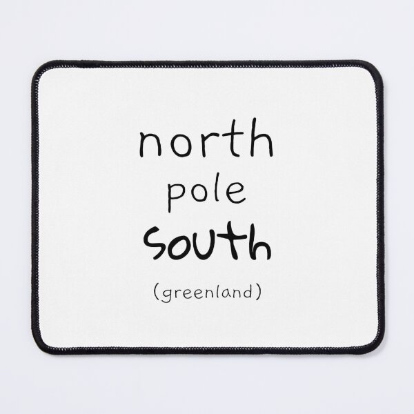 Item preview, North Pole South Greenland Arctic Travel Destinations Nuuk Wilderness Typography designed and sold by GraTEEtude.