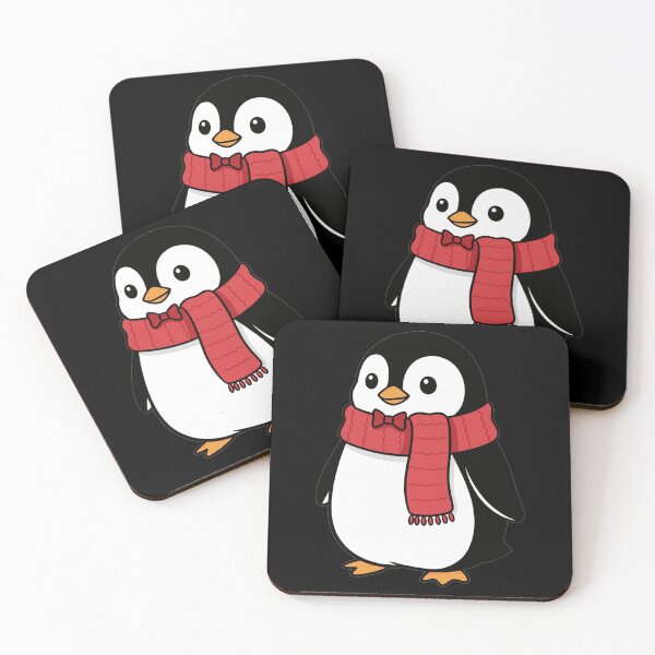 Item preview, Cute Penguin with Red Scarf and Bowtie designed and sold by k3rstman1.
