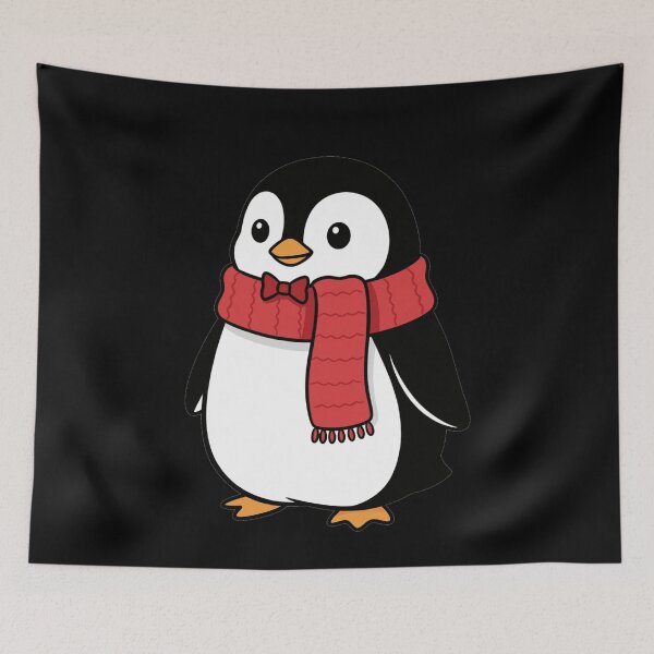 Item preview, Cute Penguin with Red Scarf and Bowtie designed and sold by k3rstman1.