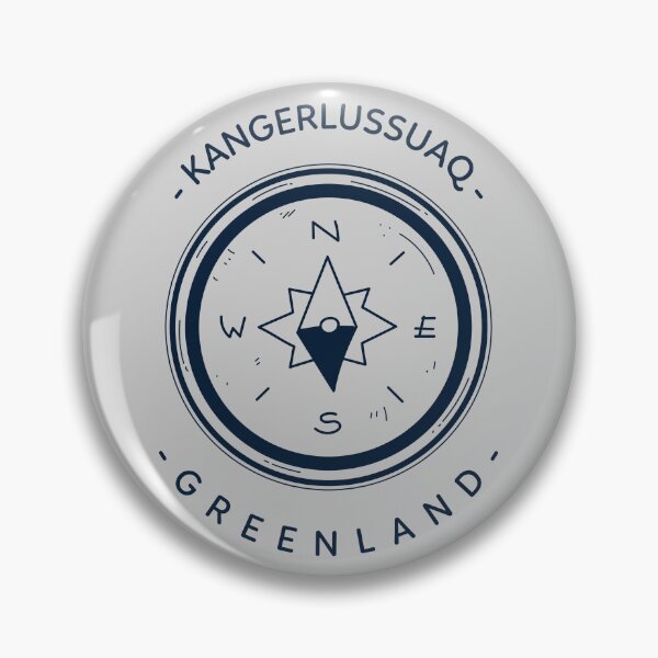 Item preview, Kangerlussuaq Greenland Arctic Travel Destinations Nuuk Wilderness Compass designed and sold by GraTEEtude.
