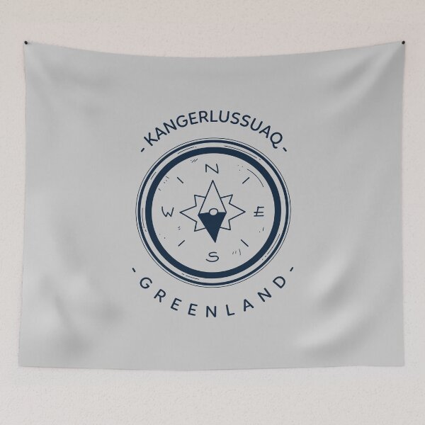 Item preview, Kangerlussuaq Greenland Arctic Travel Destinations Nuuk Wilderness Compass designed and sold by GraTEEtude.