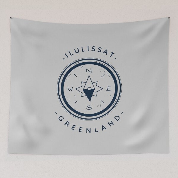 Item preview, lulissat Greenland Arctic Travel Destinations Nuuk Wilderness Compass designed and sold by GraTEEtude.