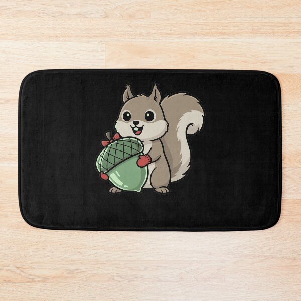 Item preview, Cute Cartoon Squirrel Holding Giant Green Acorn designed and sold by k3rstman1.