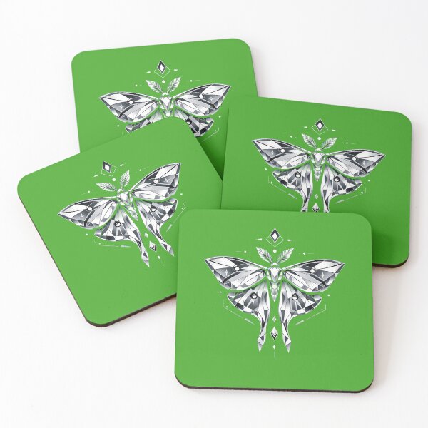 Item preview, The Geometric Moth: Minimalist Luna Moth & Celestial Line Art designed and sold by Studio77-Gothic.