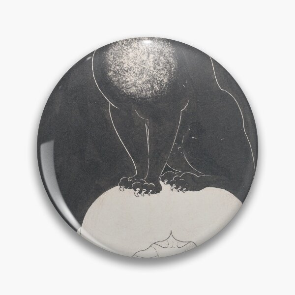 Item preview, Beardsley Black Cat | Vintage Cat Art designed and sold by GammaRay.