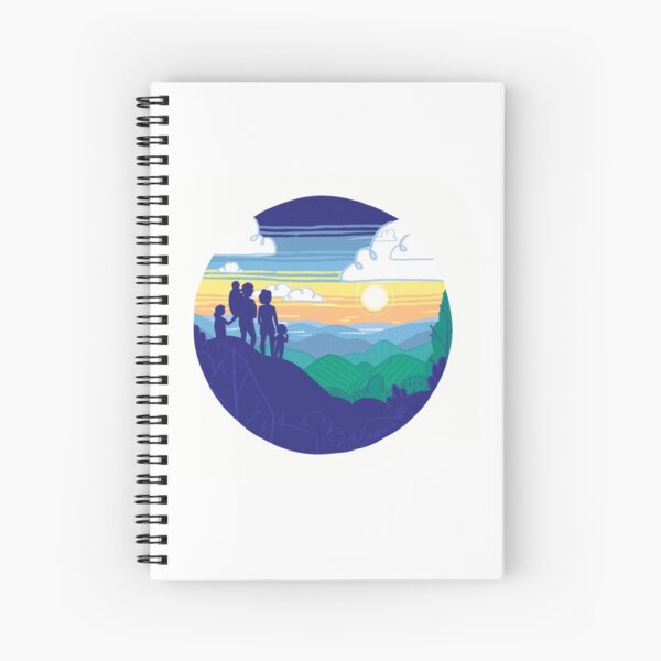 Mountains Art Design Spiral Notebook