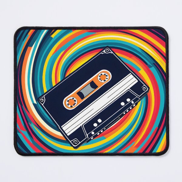 Item preview, Retro Neon Groove: 80s Cassette Tape designed and sold by Prism Palette Studio.