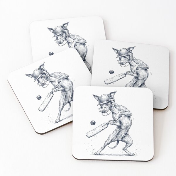 Item preview, Vintage Italian Greyhound Playing Cricket Player Dog Lover designed and sold by DoodleTortle.