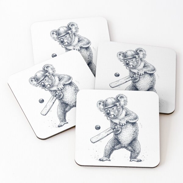 Item preview, Vintage Koala Playing Cricket Player Animal Lover designed and sold by DoodleTortle.