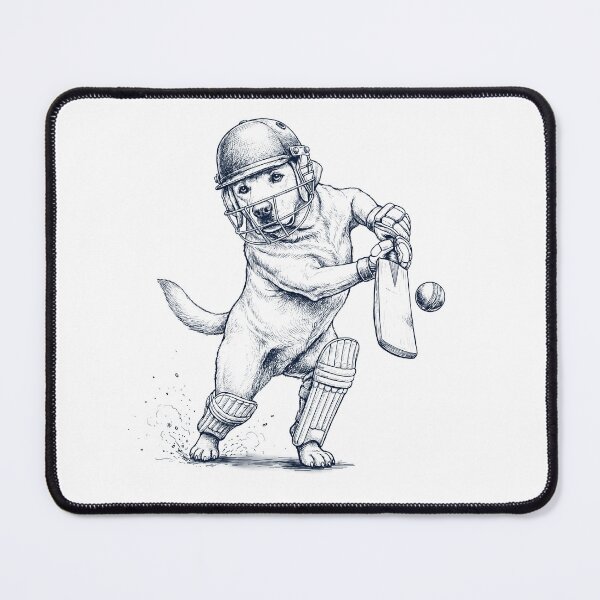 Item preview, Vintage Labrador Retriever Playing Cricket Player Dog Lover designed and sold by DoodleTortle.