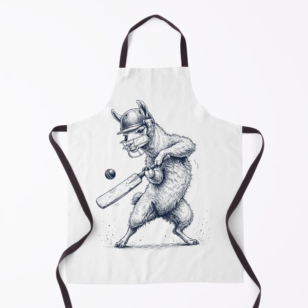 Item preview, Vintage Llama Playing Cricket Player Animal Lover designed and sold by DoodleTortle.