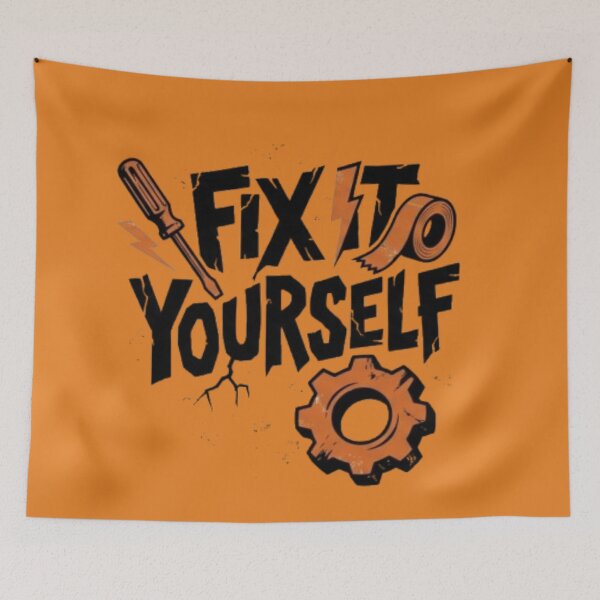 Item preview, Fix It Yourself - DIY Punk Rock & Comic Retro Aesthetic designed and sold by InnerwayStudio.