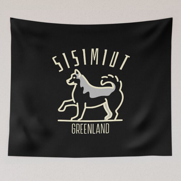 Item preview, Sisimiut Greenland Arctic Travel Destinations Dog Sled designed and sold by GraTEEtude.