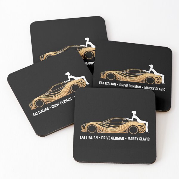 Item preview, Eat Italian Drive German Marry Slavic - Spaghetti Car Design for Italian Food and German Car Lovers designed and sold by Lina Caro.