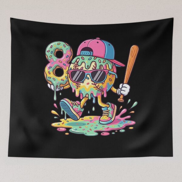 Item preview, Baseball 8th Birthday Drip Cool Kid Shirt designed and sold by KIROSALS.
