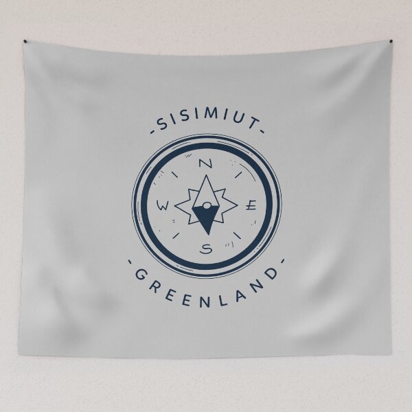 Item preview, Sisimiut Greenland Arctic Travel Destinations Nuuk Wilderness Compass designed and sold by GraTEEtude.