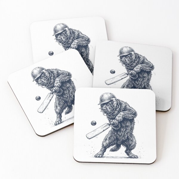 Item preview, Vintage Newfoundland Playing Cricket Player Dog Lover designed and sold by DoodleTortle.