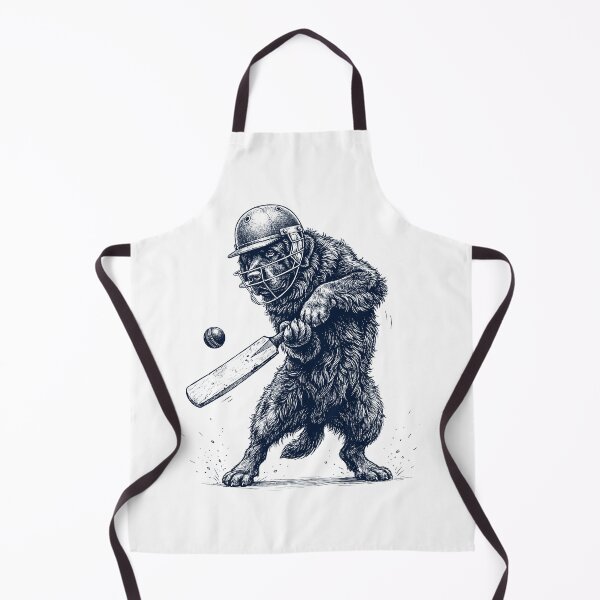 Item preview, Vintage Newfoundland Playing Cricket Player Dog Lover designed and sold by DoodleTortle.