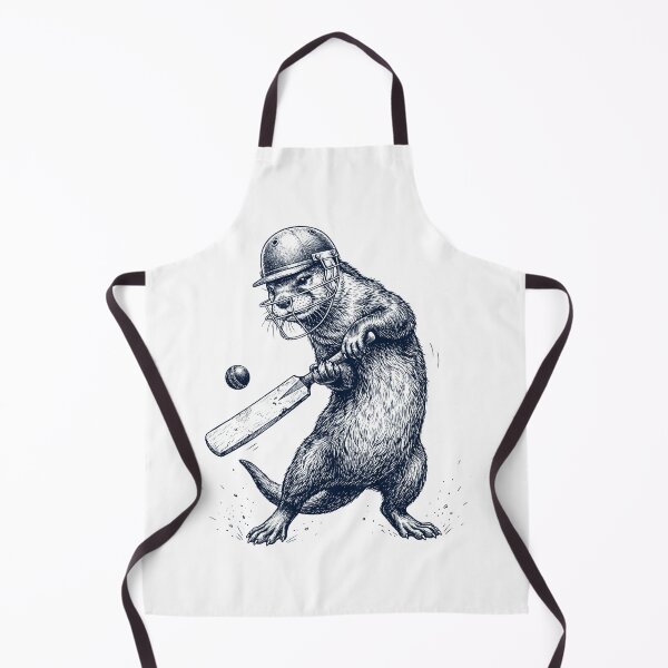Item preview, Vintage Otter Playing Cricket Player Animal Lover designed and sold by DoodleTortle.