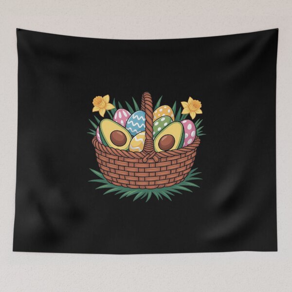 Item preview, Avocado Easter Basket Egg Easter Day designed and sold by FaithAbbott.