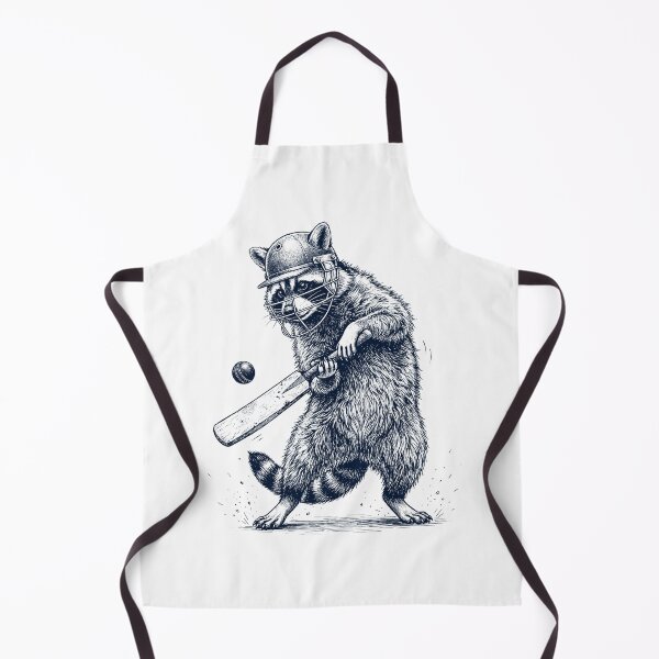 Item preview, Vintage Raccoon Playing Cricket Player Animal Lover designed and sold by DoodleTortle.