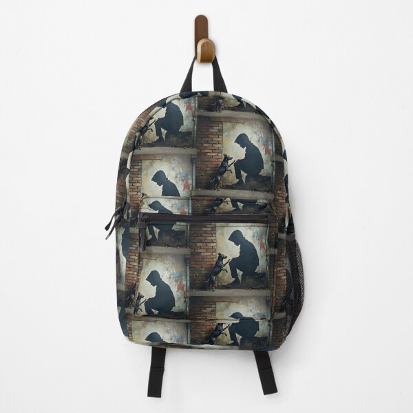 Item preview, Silent Connection – Street Art Shadow & Dog designed and sold by Huskyyy Designs.