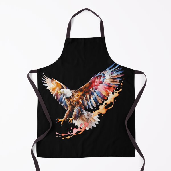 Item preview, Flying Bald Eagle Watercolor Patriotic Art American Freedom Symbol Design designed and sold by ArcticFoxStudio.