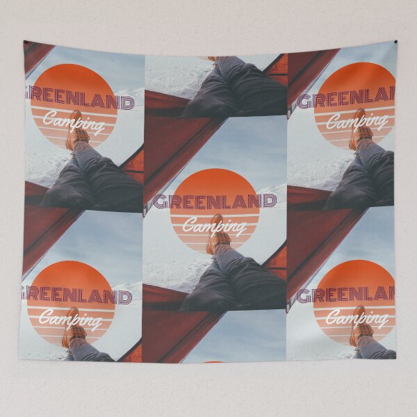Item preview, Greenland Arctic Travel Destination Ice Cap Camping, Wilderness, vintage designed and sold by GraTEEtude.