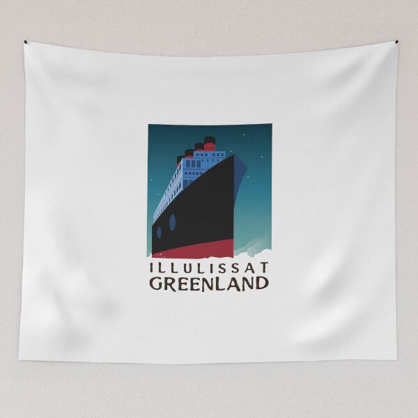 Item preview, Greenland Arctic Travel Destination Luxury Cruise Ship Ilulissat designed and sold by GraTEEtude.