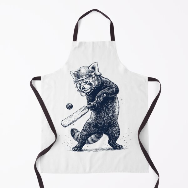 Item preview, Vintage Red Panda Playing Cricket Player Animal Lover designed and sold by DoodleTortle.