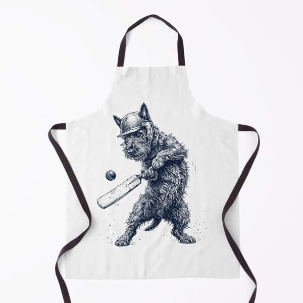 Item preview, Vintage Scottish Terrier Playing Cricket Player Dog Lover designed and sold by DoodleTortle.