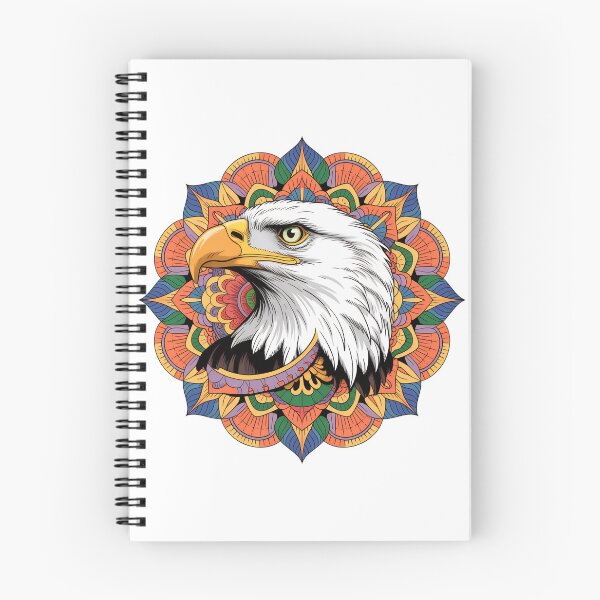 Item preview, Bald Eagle Mandala Colorful Wildlife Patriotic Boho Animal Art Design designed and sold by ArcticFoxStudio.