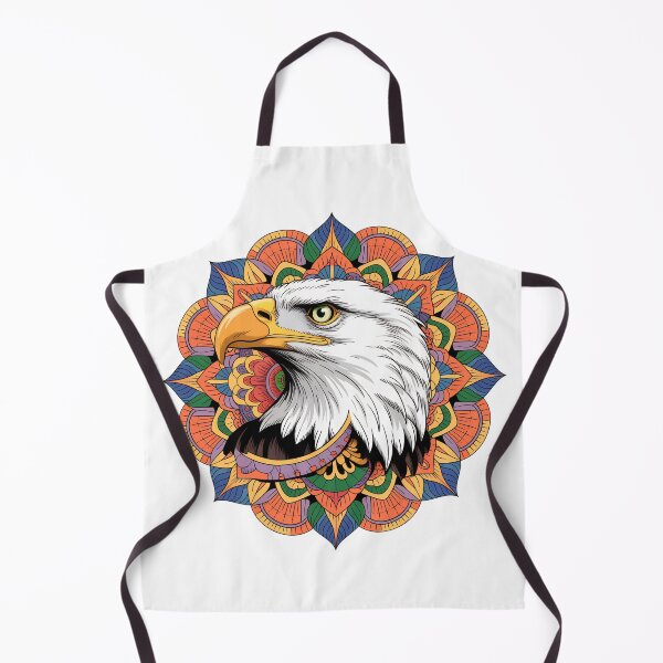 Item preview, Bald Eagle Mandala Colorful Wildlife Patriotic Boho Animal Art Design designed and sold by ArcticFoxStudio.