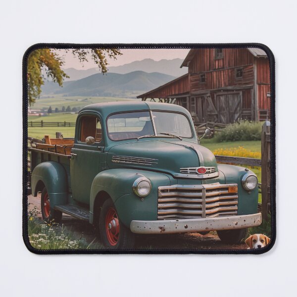 Item preview, Vintage Farm Truck and Puppy Country Wall Art designed and sold by BeautifulVirtues.
