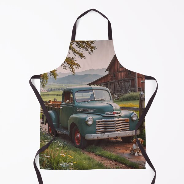Item preview, Vintage Farm Truck and Puppy Country Wall Art designed and sold by BeautifulVirtues.