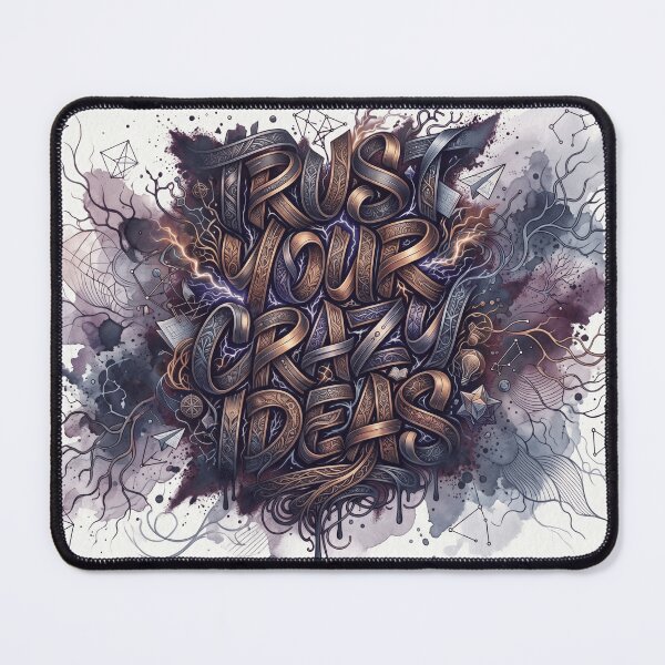 Item preview, Minimalist Ink Spray: Trust Your Crazy Ideas designed and sold by MarCinu Art.