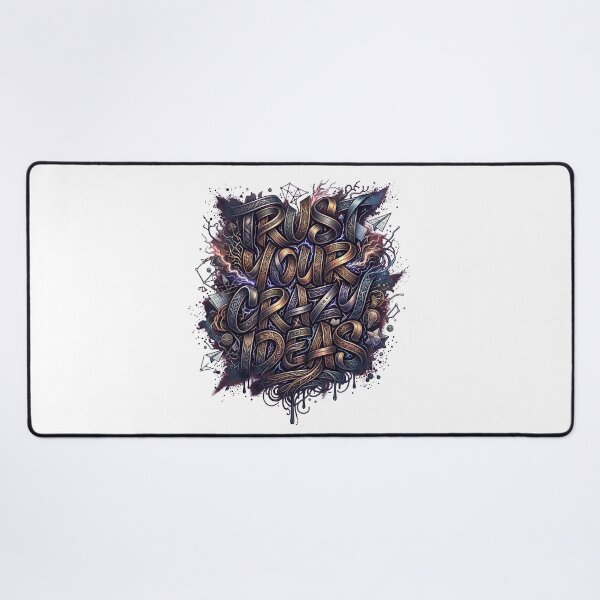 Item preview, Minimalist Ink Spray: Trust Your Crazy Ideas designed and sold by MarCinu Art.