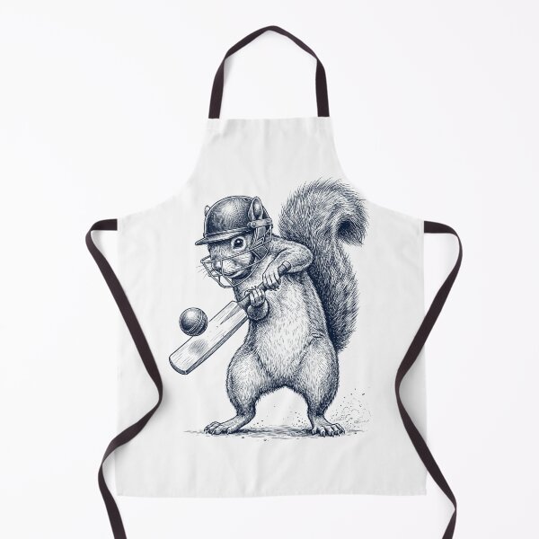 Item preview, Vintage Squirrel Playing Cricket Player Animal Lover designed and sold by DoodleTortle.