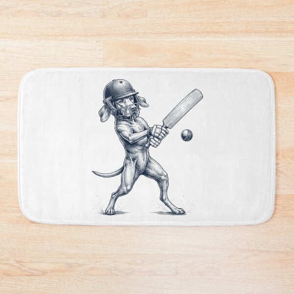 Item preview, Vintage Vizsla Playing Cricket Player Dog Lover designed and sold by DoodleTortle.