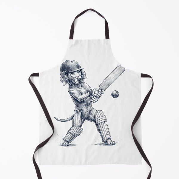 Item preview, Vintage Weimaraner Playing Cricket Player Dog Lover designed and sold by DoodleTortle.