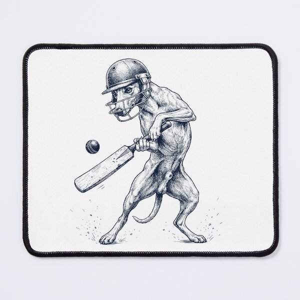 Item preview, Vintage Whippet Playing Cricket Player Dog Lover designed and sold by DoodleTortle.