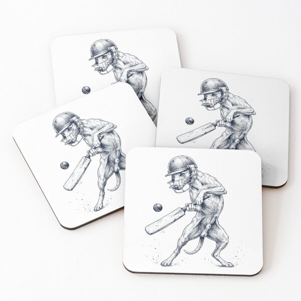 Item preview, Vintage Whippet Playing Cricket Player Dog Lover designed and sold by DoodleTortle.