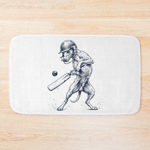Artikelvorschau, Vintage Whippet spielt Cricket, Hundeliebhaber entworfen und verkauft von DoodleTortle.