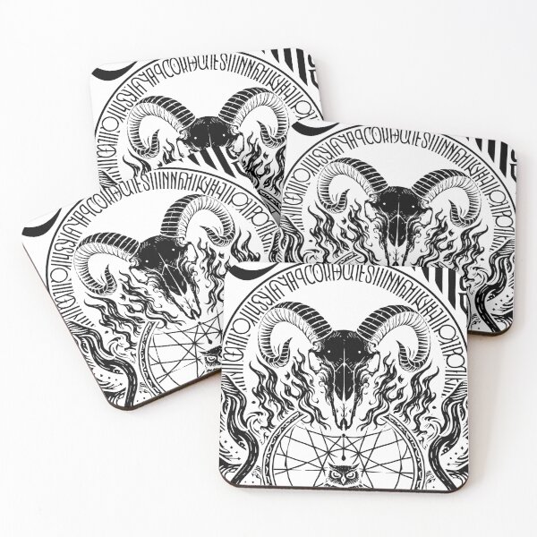 Item preview, Mystic Malice - Dark Occult Owl and Ram Skull Art designed and sold by RumiRogue.