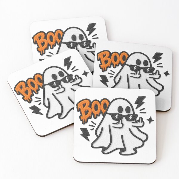 Item preview, Cool Ghost Saying Boo with Sunglasses | Funny Halloween Streetwear Design designed and sold by SPfashon.