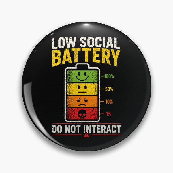 Item preview, Social Battery Meter – Do Not Interact Funny Introvert Design designed and sold by IdentityThread.